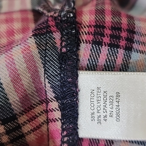 NWT Ladies Christopher & Banks Flannel Sz Petite Large - Picture 5 of 5